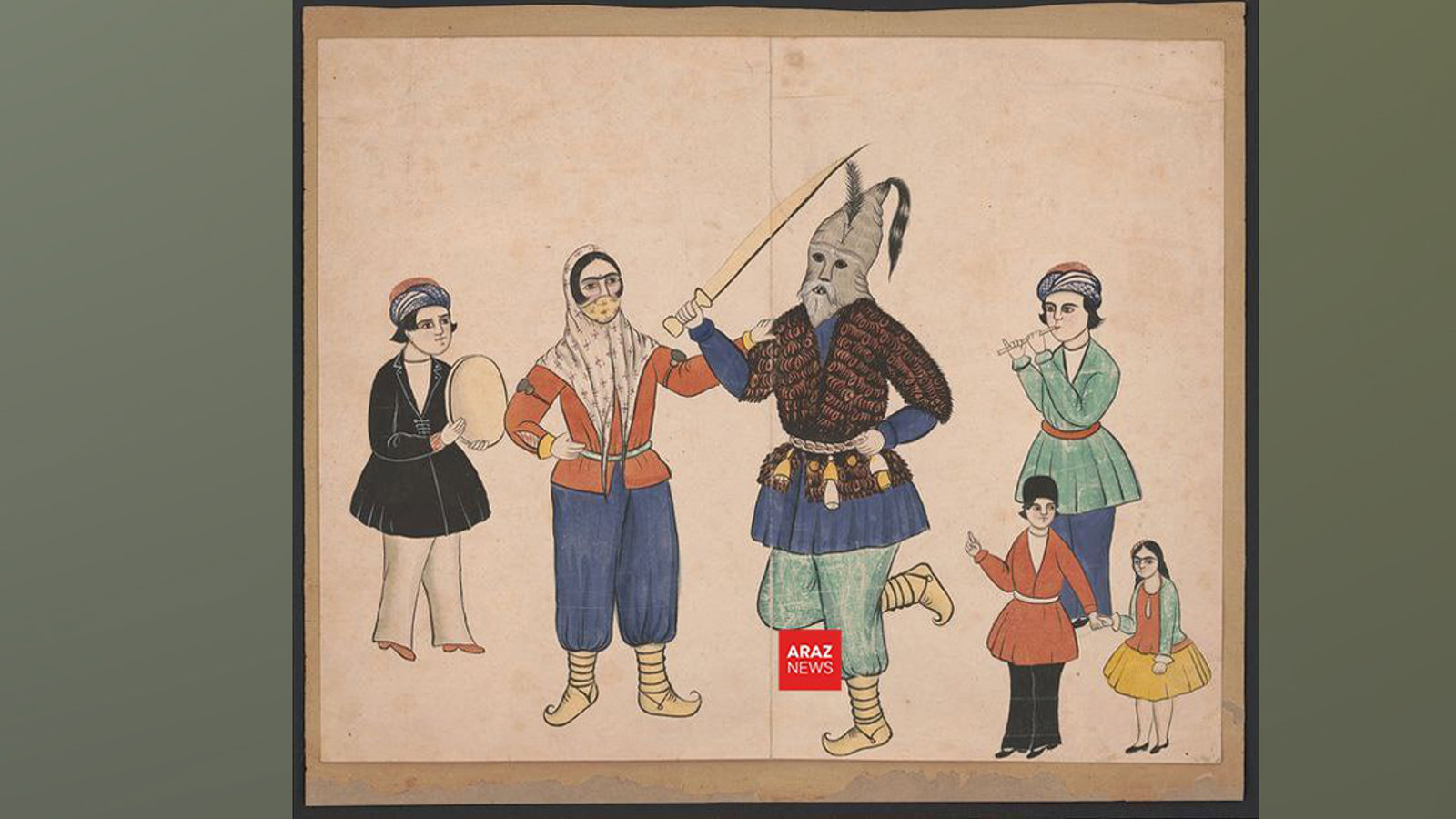 نقاشی‌های ﺟﺎﺳﺘﯿﻦ ﭘﺮﮐﯿﻨﺰ ﻣﯿﺴﯿﻮﻧﺮ امریکایی از مردم اورمیه در سال ۱۸۳۹