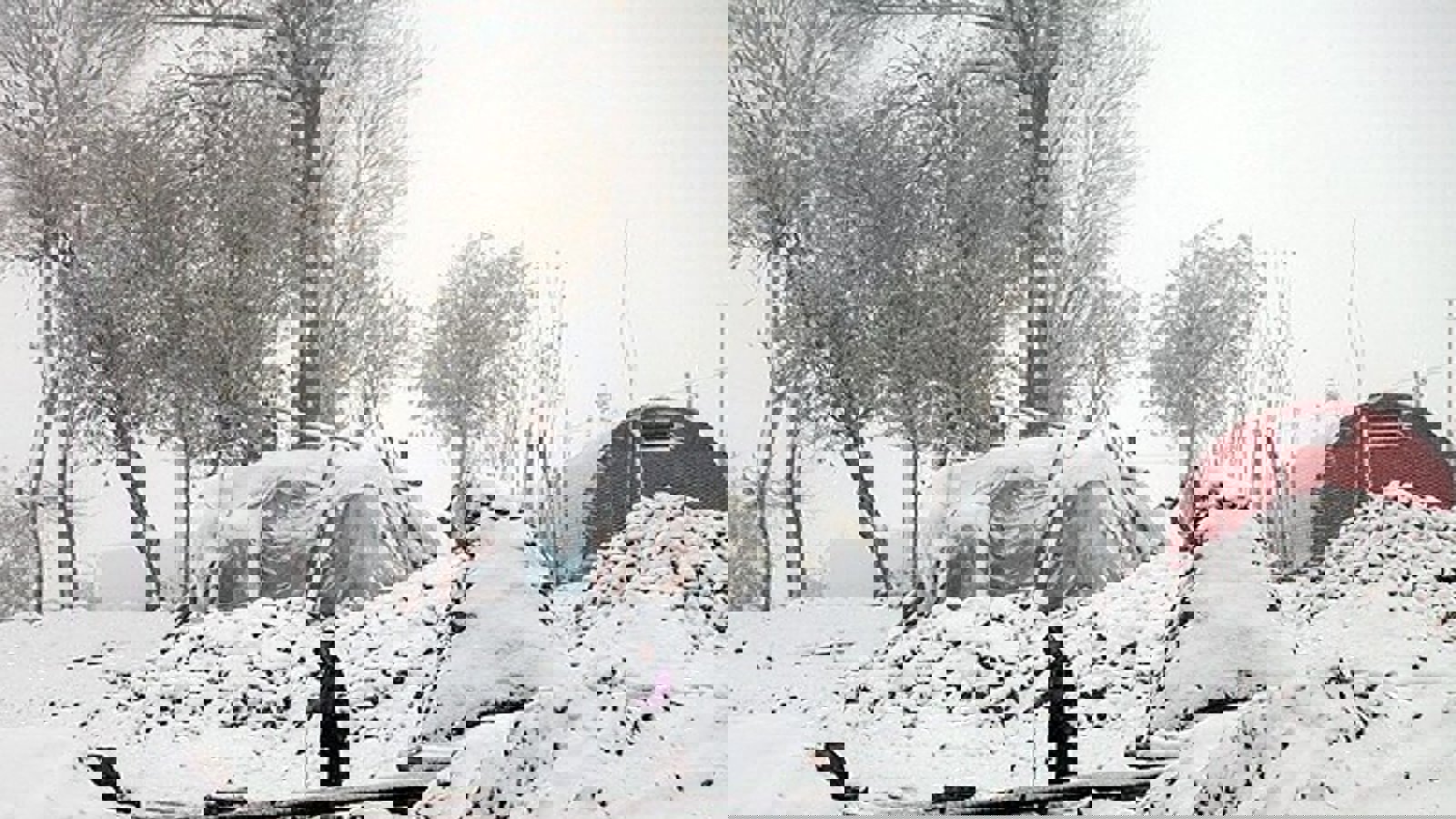 کودکان ورزقان در سرمای بیست درجه زیر صفر