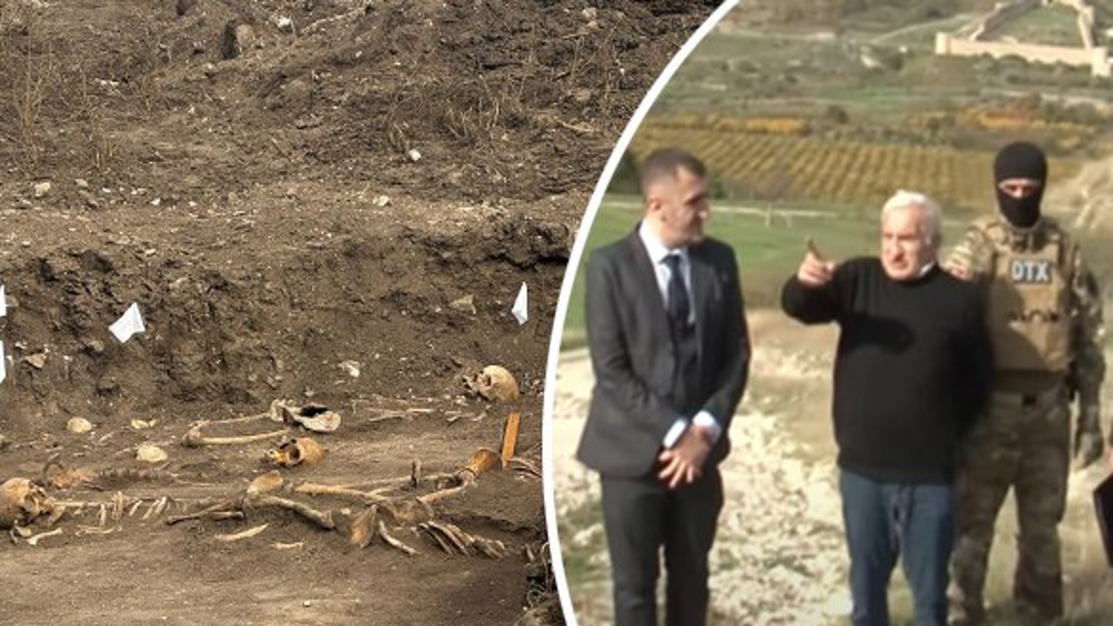 کشف مزار دسته جمعی در خوجالی