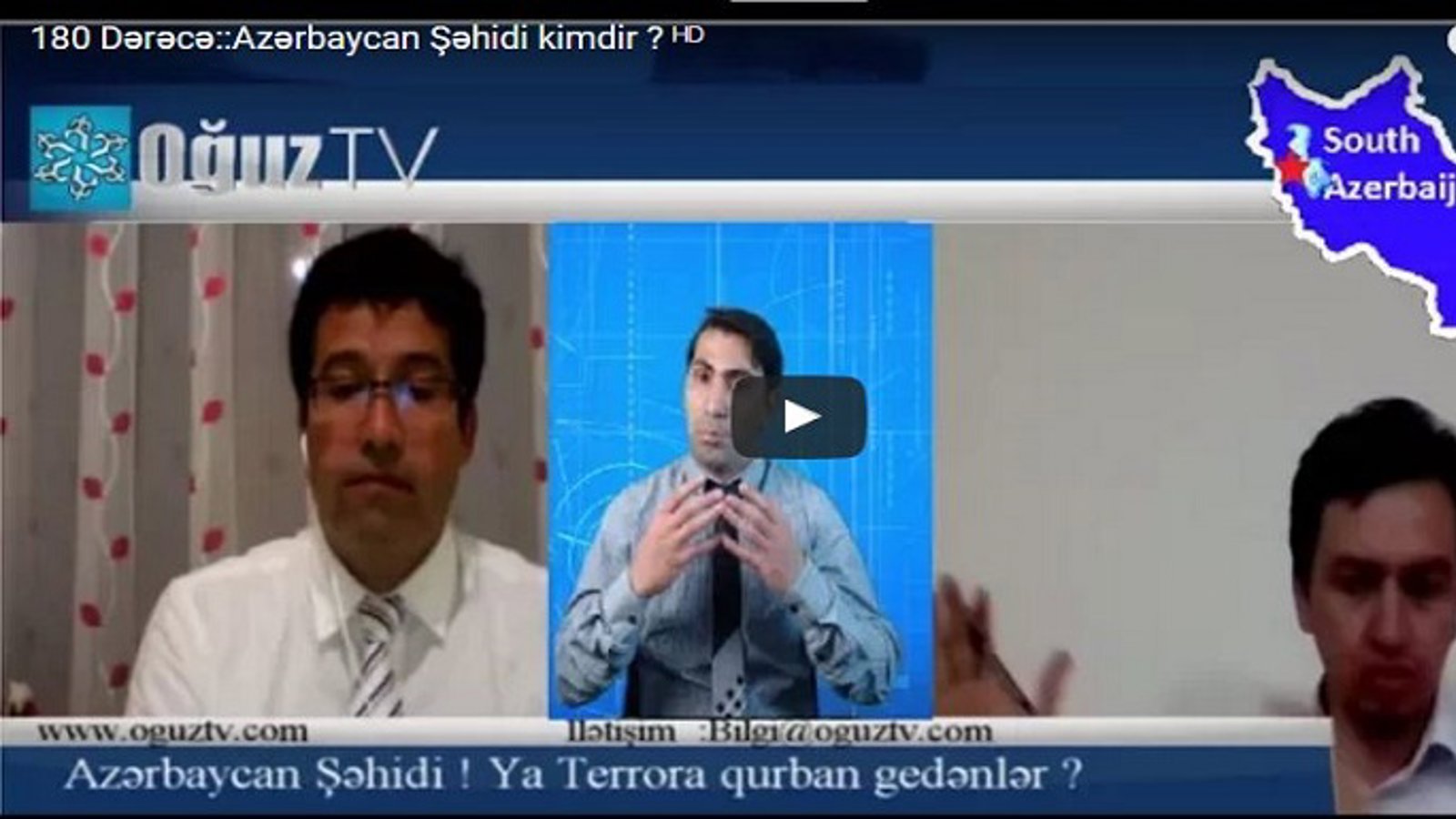 گفتگو حول موضوع «شهید آزربایجان» در برنامه تلویزیونی "۱۸۰ درجه"