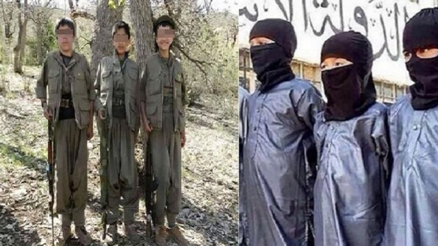 استفاده داعش و پ.ک.ک از کودکان برای حملات تروریستی