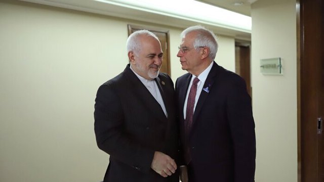 گفتگوی ظریف با نماینده اتحادیه اروپا در رابطه با ترور فخری زاده