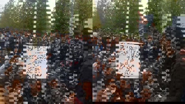 فوری ؛ تجمع دانشجویان دانشگاه اورمیه + تصاویر