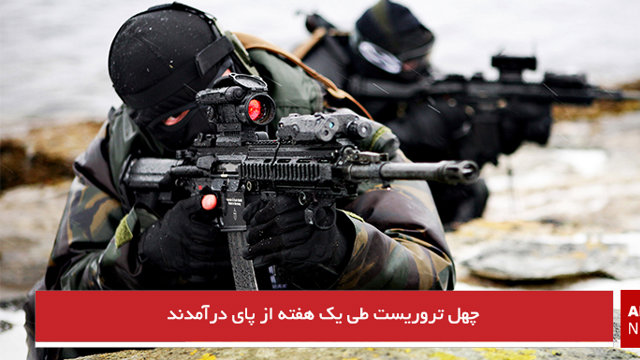 چهل تروریست طی یک هفته از پای درآمدند