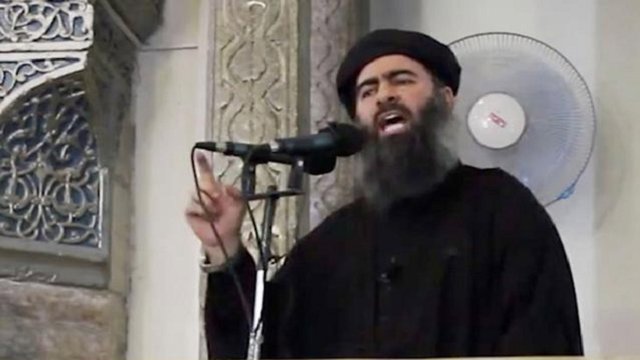 تلویزیون سوریه: ابوبکر بغدادی در حملات هوایی رقه کشته شد