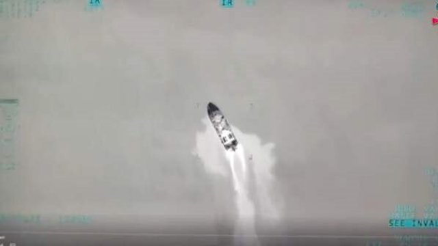 اوکراین می‌گوید دو کشتی روسی را در دریای سیاه غرق کرده است - ویدئو