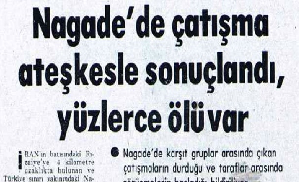 کشتار مردم نقده (سولدوز) در اوایل انقلاب به روایت روزنامه ی “ملیت” ترکیه- بابک شاهد