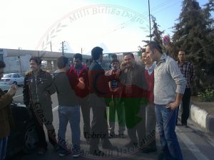 تصاویر آزادی سه تن از فعالین حرکت ملی آزربایجان از زندان مرکزی تبریز با قرار...