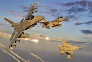 حمله گسترده ترکیه به مواضع تروریستهای پ ک ک با ۳۰ فروند جنگنده اف ۱۶