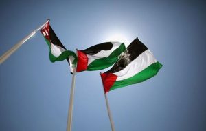 پرچم فلسطین در برابر مقر سازمان ملل برافراشته می‌شود