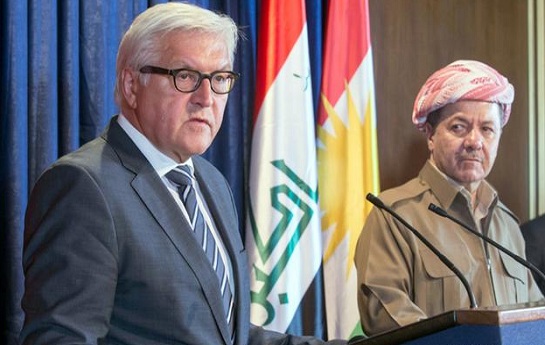 وعده پول و سلاح وزیر خارجه آلمان به اقلیم کردستان عراق در سفر به اربیل عراق