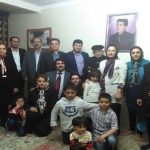 دیدار جمعی از فعالین آزربایجانی با خانواده شهید غلامرضا امانی + تصویر