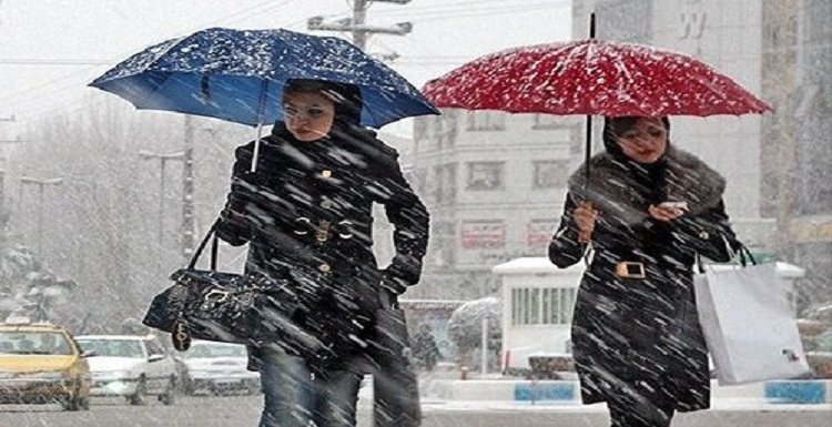 قطع برق و تعطیلی مدارس به دنبال بارش برف در اردبیل