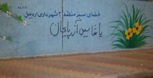 دیوارنویسی گسترده در شهر اردبیل در حمایت از فعالین زندانی آزربایجان