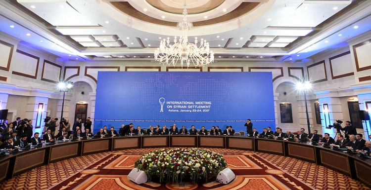 آغاز دیدار نمایندگان روسیه ، تورکیه و ایران برای حل و فصل بحران سوریه در قزاقستان