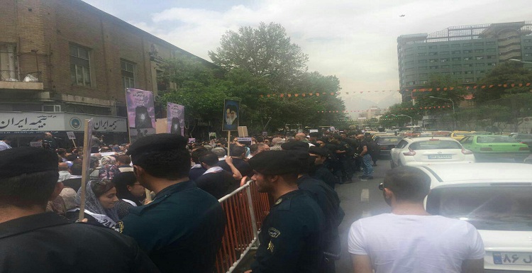 هواداران گروه تروریستی آسالا و داشناک با حمایت حاکمیت ایران در تهران تجمع برگزار کردند