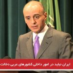 ایران نباید در امور داخلی کشورهای عربی دخالت کند