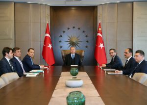 رئیس جمهور ترکیه با دبیرکل شورای تورک دیدار کرد