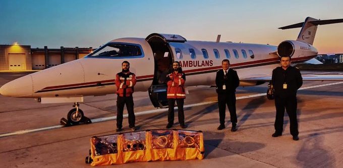ارسال هواپیما برای بازگرداندن یک شهروند بیمار از سوئد به ترکیه + ویدئو