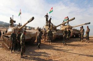 حمله به مواضع نیروهای پیشمرگ کُرد توسط هلیکوپترهای ارتش عراق