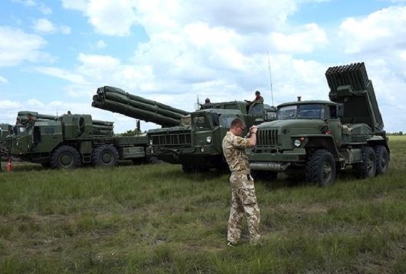 مانور نیروهای نظامی روسیه در ارمنستان