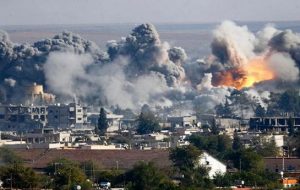 کشته و زخمی شدن ۲۵۰ غیرنظامی بر اثرحملات جنگنده های روسی در دمشق