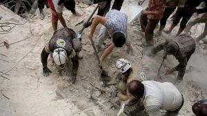 صدها کشته در نتیجه بمباران نیروهای اسد