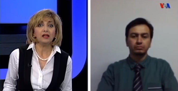 مصاحبه مجید آراز با صدای آمریکا در مورد تدریس زبان تورکی در دانشگاهها