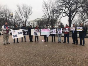 دومین تحصن فعالین ملی مقابل کاخ سفید در حمایت از مرتضی مرادپور و زندانیان سیاسی...