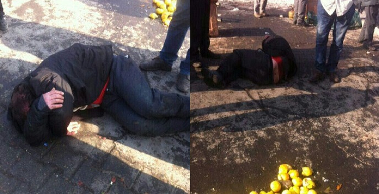 ضرب و شتم تاحد مرگ یک دستفروش در تبریز توسط ماموران شهرداری
