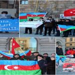 محکومیت قتل عام خوجالی در مقابل مجلس سوئد (تصاویر)