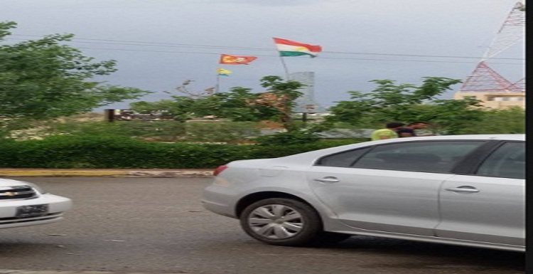 بر افراشتن پرچم گروه تروریستی پ ک ک در کرکوک