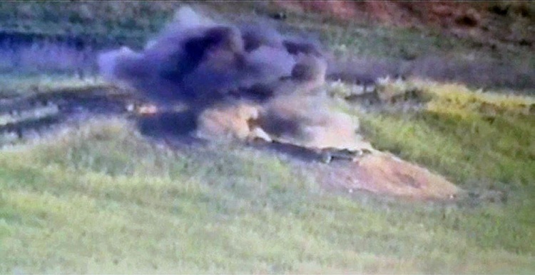 انهدام موضع نظامی ارمنستان توسط ارتش آزربایجان شمالی+ویدئو