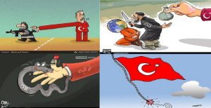 خبرگزاری های سپاه کدام کاریکاتورها را بعد از ترورهای داعش در تورکیه منتشر کردند