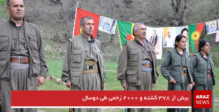 بیش از ۳۷۸ کشته و ۲۰۰۰ زخمی طی دوسال