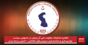 اطلاعیه تشکیلات مقاومت ملی آزربایجان در خصوص سیاست موازی‌سازی و مشابه‌سازی سرویس‌های اطلاعاتی – امنیتی...