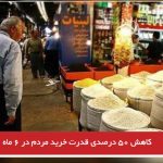 کاهش ۵۰ درصدی قدرت خرید مردم در ۶ ماه اخیر
