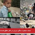 نصف جمعیت ساکن ایران در فقر مطلق هستند