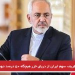 ظریف: سهم ایران از دریای خزر هیچگاه ۵۰ درصد نبوده است