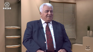 آزربایجان آخیسکا تورکلری ” وطن ” جمعیتی صدری اسماعیل رحیم اف ایله سویله شی