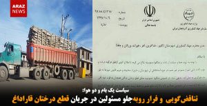  تناقض‌گویی و فرار روبه‌جلو مسئولین در جریان قطع درختان قاراداغ