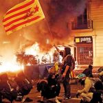 اعتراض هواداران استقلال کاتالونیا به بازداشت رهبران استقلال‌طلب