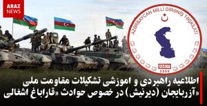 اطلاعیه راهبردی و اموزشی تشکیلات مقاومت ملی آزربایجان (دیرنیش) در خصوص حوادث «قاراباغ اشغالی»
