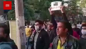 تجمع مسالمت آمیز مردم آزربایجان جنوبی در حمایت از آزادسازی قاراباغ / استفاده ماموران از...