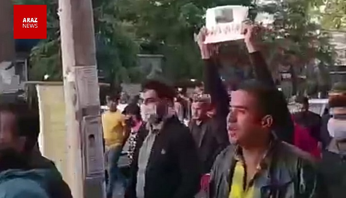تجمع مسالمت آمیز مردم آزربایجان جنوبی در حمایت از آزادسازی قاراباغ / استفاده ماموران از گلوله ساچمه ای و گاز اشک آور