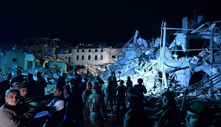 حمله موشکی ارمنستان به شهر گنجه آزربایجان / تا این لحظه شمار قربانیان به ۷ تن رسید