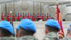 مراسم پرشکوه رژه پیروزی در آزربایجان [شمالی] با حضور رئیس جمهور ترکیه – تصاویر