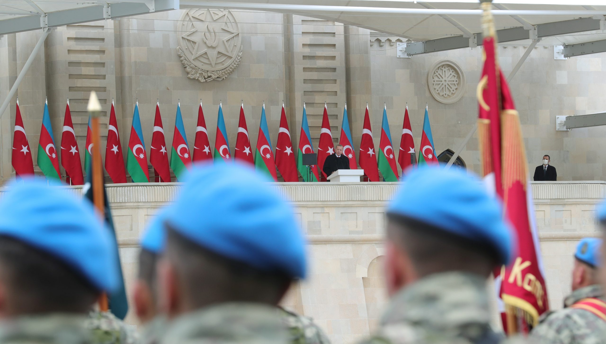 مراسم پرشکوه رژه پیروزی در آزربایجان [شمالی] با حضور رئیس جمهور ترکیه – تصاویر