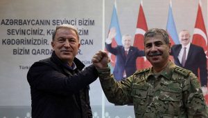 وزیر دفاع آزربایجان با وزیر دفاع، فرماندهان نیروی مسلح و نیروهای ترکیه در باکو دیدار...