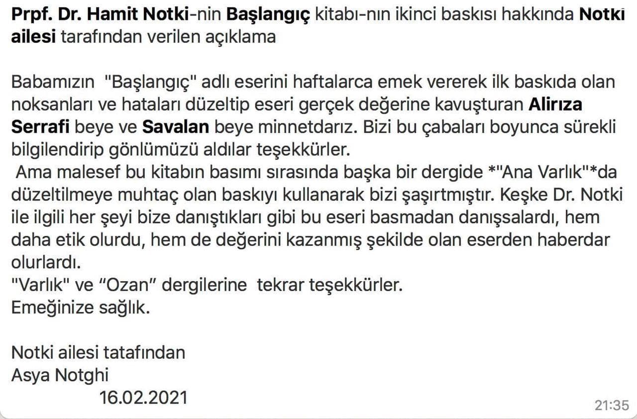 وارلیق درگییسی‌نین سورومولوسو محمدرضا هیئت و نطقی عایله‌سیندن «آنا وارلیق» درگیسینه اعتراض یازیسی